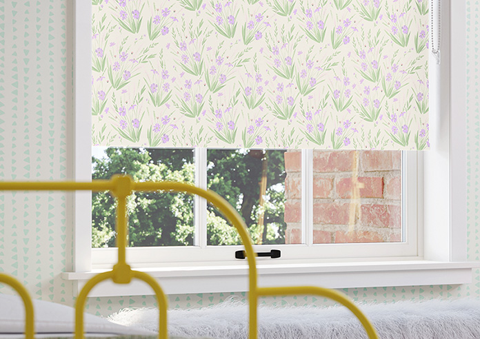 Wildflower, Iris - Twist&Fit Roller Blind - Image 5